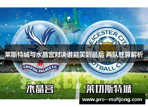 莱斯特城与水晶宫对决谁能笑到最后 两队胜算解析